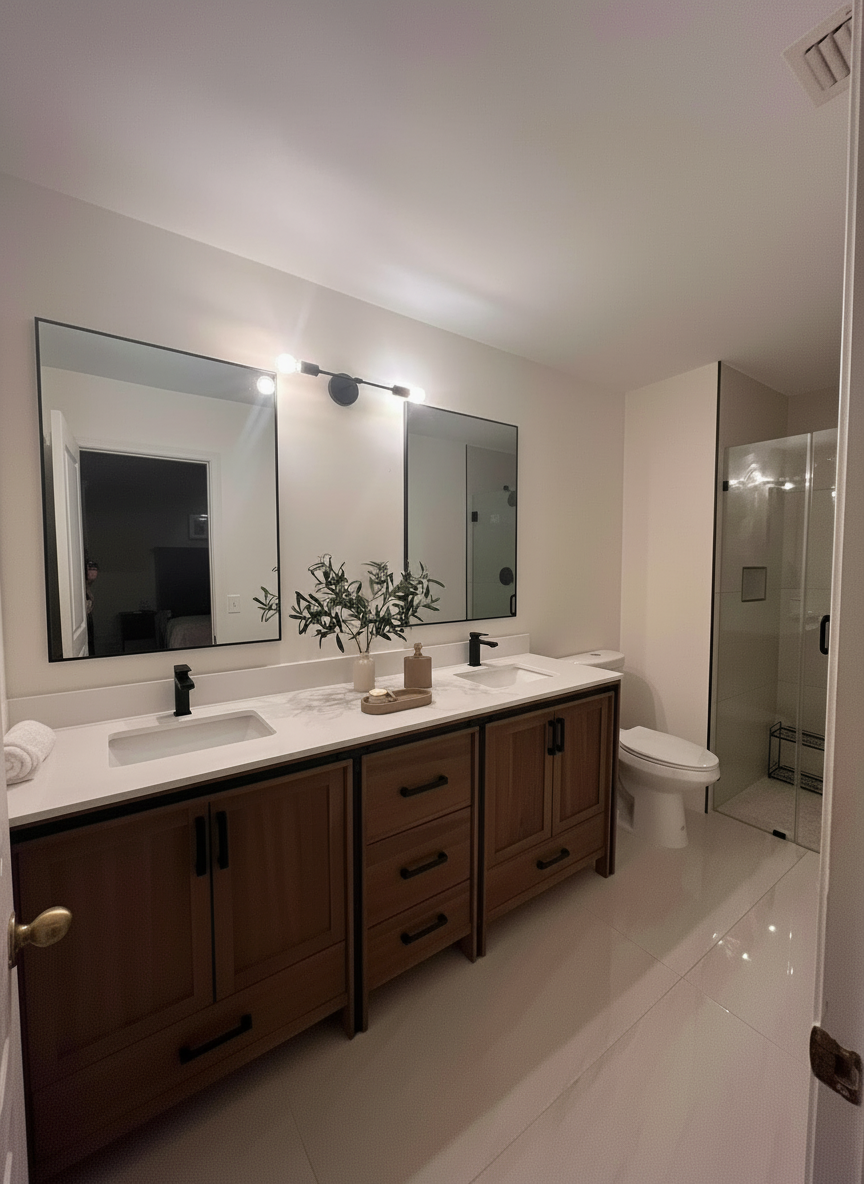 Large Format Tile & 45° Edges